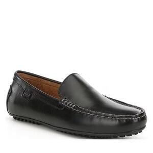 Polo Ralph‎ Lauren Woodley Drivers Black Leather Loafer Slip On Casual Size 10